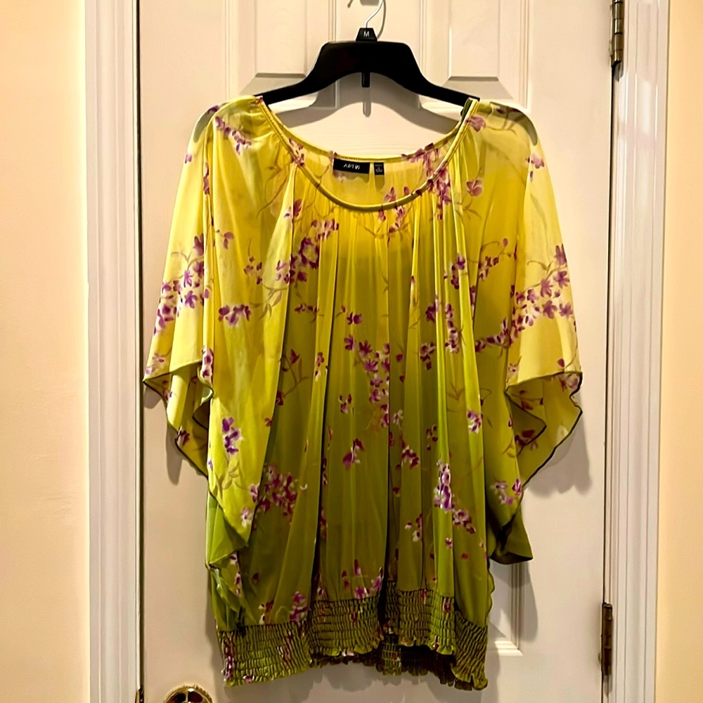 Sheer Blouse With Cami